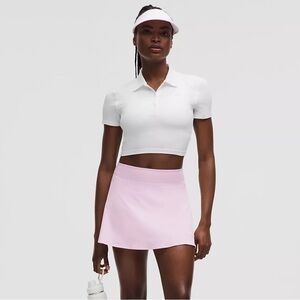 Lululemon Lightweight High-Rise Tennis Skirt in Pink Organza - size 12 NWT